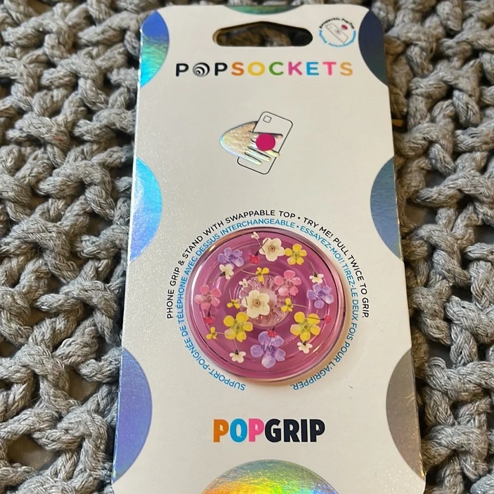POP SOCKETS TRANSLUCENT PINK DITSY FLORAL